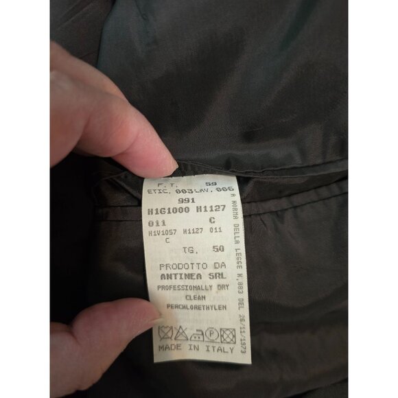Emporio Armani Antinea SRL Wool Blazer Sz 50 (Medium US) Dark Brown Lightweight - Picture 9 of 9